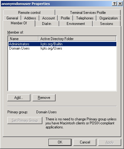 Add member to Administrators group