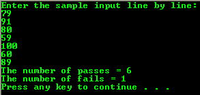 another variation of the if statements program output sample