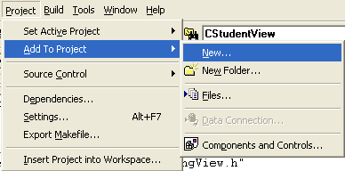 Creating and adding new files (class) to project.