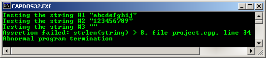 C C++ preprocessor directive assert program example