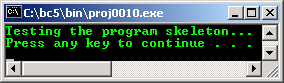 a very simple C++ inheritance program example output