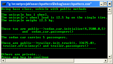 C++ class inheritance compilation using Microsoft Visual C++ .Net