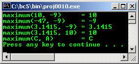 C++ Multi inheritance function template program example