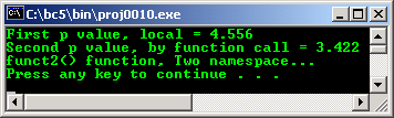 C++ Namespace using declaration