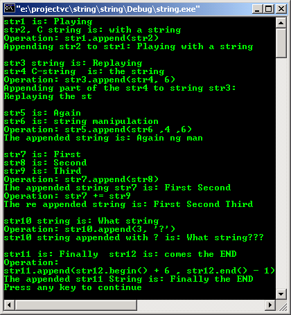 The skill and web based C++ characters and strings training using C++ ...