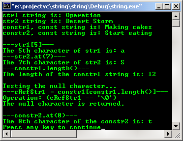 A practice on the C++ string classes tutorial through C++ string class ...