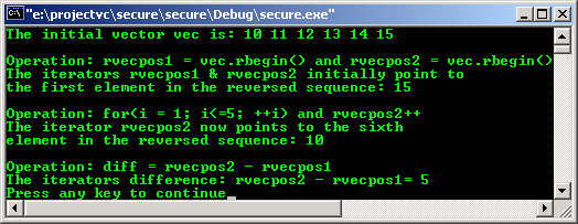 C++ STL Iterator operator-