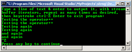 C++ STL Iterator istreambuf_iterator operator++