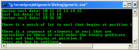 C++ STL Algorithm find_end()
