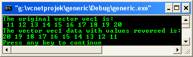 C++ STL Algorithm reverse() program example