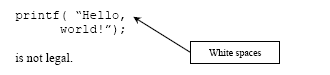 C C++ literal string output snapshot