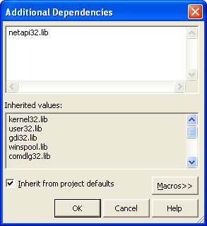 Manually add library to Visual C++ .Net project