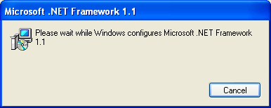Configuring the Microsoft .NET Framework 1.1 Service Pack 1