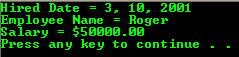 C structure program snapshot output sample