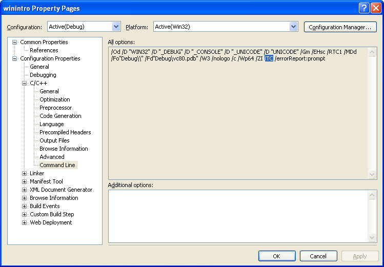 Visual C++ 2005 Express Edition - setting the project to be compiled as C codes