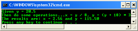 C programming - float data type program output sample