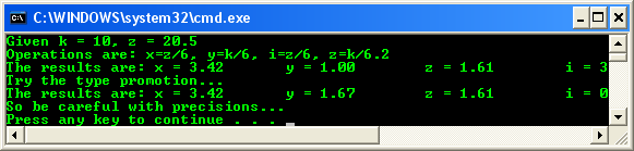 C programming - more on data type program output