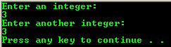 C program for loop program control behaviour