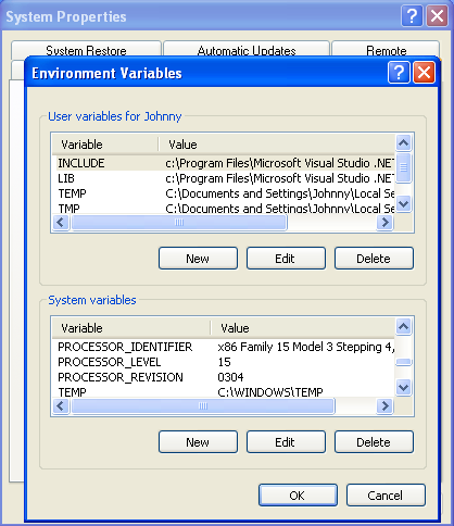 Windows SDK VC++ Express Edition - adding the PSDK paths through Windows user/system environment variables