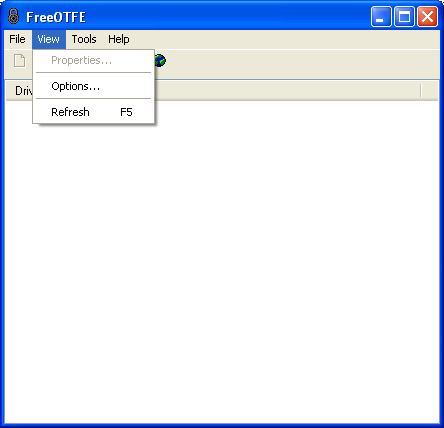 FreeOTFE GUI in action