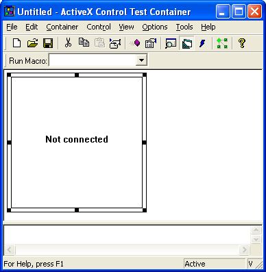 Figure 21: CDispCtl object in ActiveX Control Test Container.