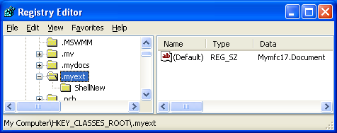 Registry information for MYMFC17 project.