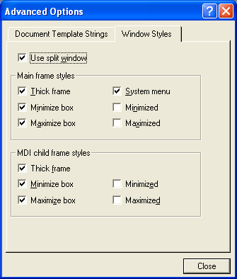 Using the split window.