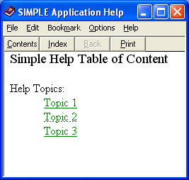 Our Simple.hlp program.