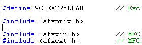 MFC Visual C++ code segment
