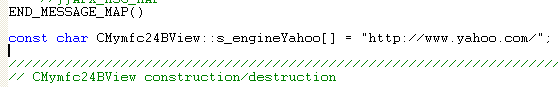 MFC Visual C++ code segment