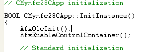 COM and MFC - C++ code snippet