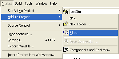 Figure 26: Adding new file to project.