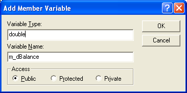 Figure 35: Adding member variable.