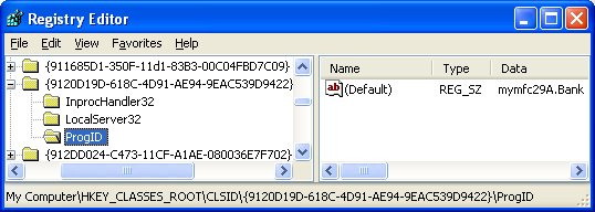 Figure 41: Viewing the registered component in Registry.