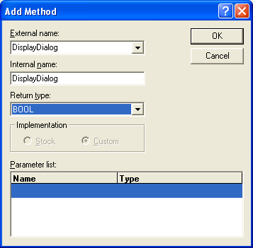 Figure 61:  Adding DisplayDialog method information.