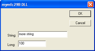 Figure 66: The MYMFC29B DLL dialog in action.