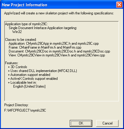 Figure 11: MYMFC29C project summary.