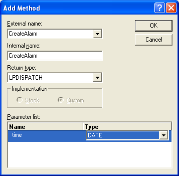 The Windows component Automation project and program example for the ...