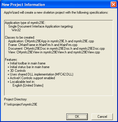 Figure 8: MYMFC29E project summary.