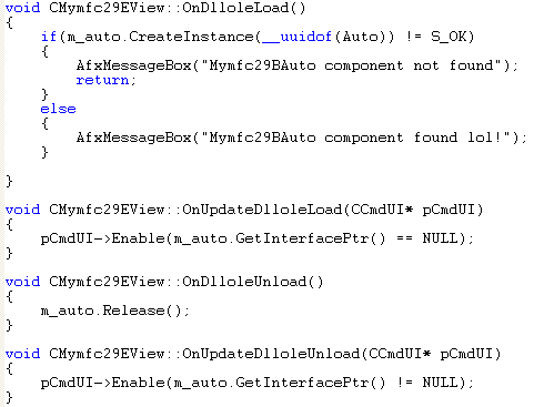 C++ and MFC programming - Automation C++ code snippet