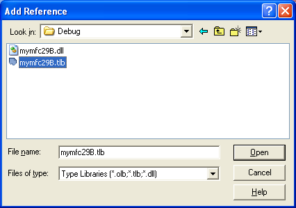 Figure 24: Adding new reference of the type library by clicking the Browse button in previous Figure.
