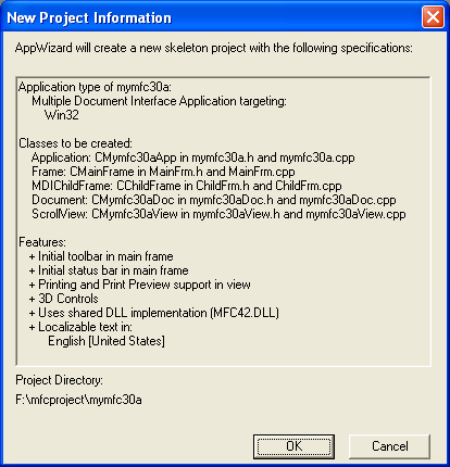 Figure 10: MYMFC30A project summary.