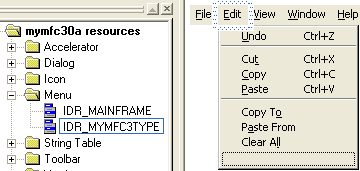 Figure 18: A completed menu items.