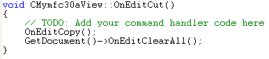 Uniform Data Transfer: OLE and Clipboard - MFC C++ code snippet