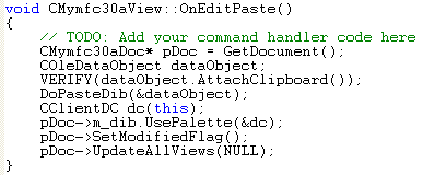 Uniform Data Transfer: OLE and Clipboard - MFC C++ code snippet