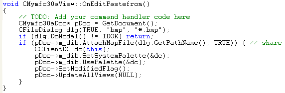 Uniform Data Transfer: OLE and Clipboard - MFC C++ code snippet