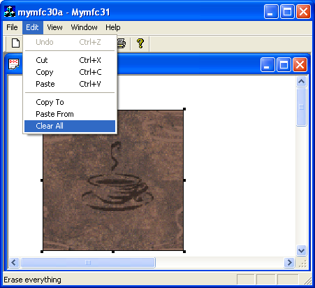 Figure 34: Testing the Clear All menu.