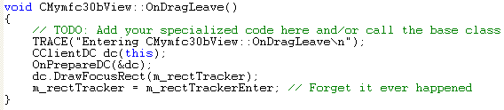 C++ code snippet - Uniform data transfer: OLE drag/drop and clipboard transfer