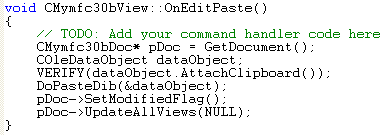 C++ code snippet - Uniform data transfer: OLE drag/drop and clipboard transfer