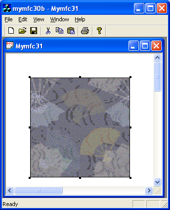 Figure 28: MYMFC30B output – displaying bitmap.